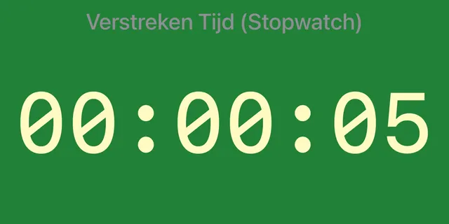 Een Verstreken Tijd-timer op de groene achtergrond van de minimumtijd